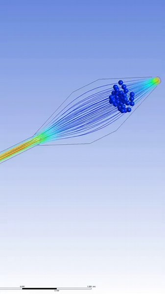 3D Flow Animation – Particle Tracking in ANSYS CFX