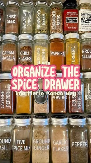 Organize the Spice Drawer the Marie Kondo Way! | Easy Step-by-Step Guide