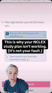 If your NCLEX study plan feels like it’s not working, you’re not alone. Most nursing students don’t realize they’re using the WRONG study method for their brain. 💡 You can grab a 2, 4, 6, or 12-week NCLEX study plan—built to match your timeline and learning style. 👉 Link’s in the bio. Let’s pass this thing 💪💊📚 #nclexprep #nclextips #nursingstudentlife #nursingtok #nursingstruggles #passtheNCLEX #nursinghumor #studywithme #nursingstudentproblems #nclexstudyplan | NURSING.com