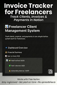 Invoice Tracker for Freelancers – Notion Client Management System | Track Clients, Projects and Payments - Etsy
