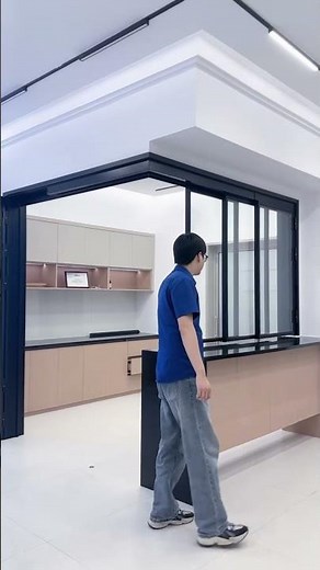 Kitchen Sliding & Folding System — Bright, Open, and Stylish