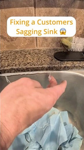 How to Fix a Sagging Sink #diy