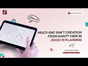 Multi-Day Shift Creation from Gantt view in Odoo 19 Planning | Odoo 19 Functional Tutorials