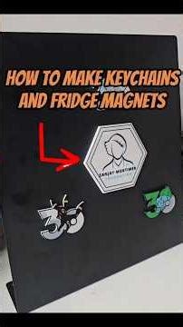 How to make your own keychains and fridge magnets🧲 #3dprinting #bambulab #tips #tutorial