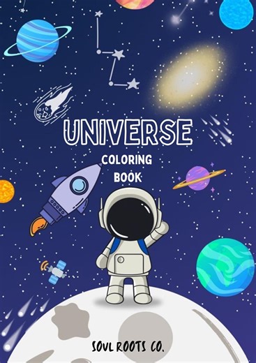 Space Coloring Pages for Kids |  30 Universe Illustrations (printable Instant Digital Download PDF) - Etsy