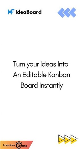 Turn your ldeas Into An Editable Kanban Board Instantly With AI