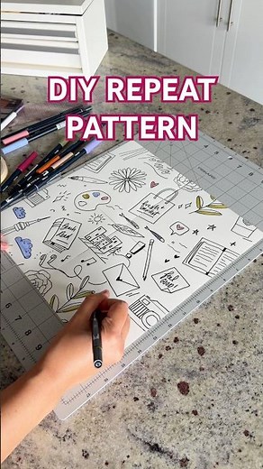 make your own REPEATING PATTERN (here’s how) 🎨 #diypattern #craftideas