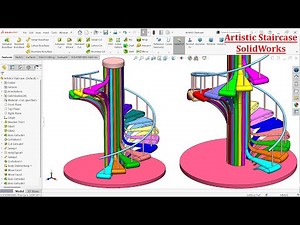 SolidWorks Advanced Tutorial-Artistic Staircase Modeling