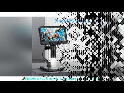 7inch Digital Microscope 1200X Magnification for Coin PCB Circuit Repair 16MP HD Soldering Microscop