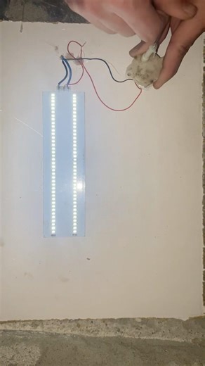 How run DC LED with DC motor. #project