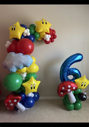 Custom Super Mario Balloons for Epic Kids' Parties