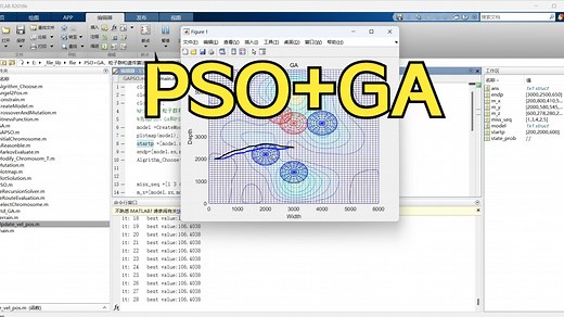 PSO+GA，粒子群和遗传算法混合算法UAV无人机路径规划Matlab实现