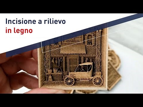 Incisione a rilievo in legno | JustLaser Large Laser Cutter