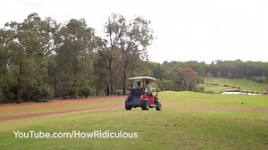 World's Longest Bowling Strike... on a golf course! Check it out! If you see any other pages posting it without giving credit to us make sure you let us know, cheers! | How Ridiculous