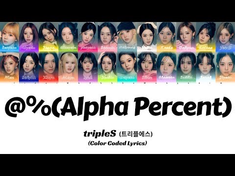 tripleS (트리플에스) '@% Alpha Percent’ Lyrics (Color Coded Lyrics)