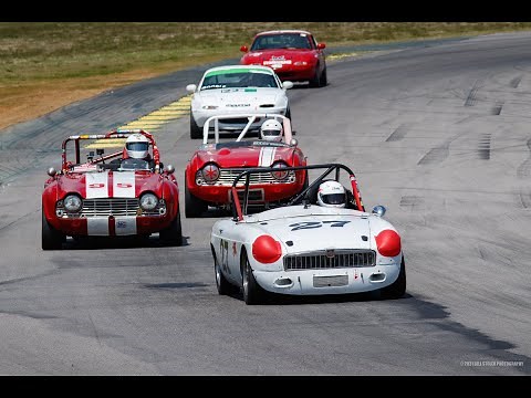 Sunday Race VDCA Wild Hare @ VIR 4 April 2021 Vintage racing MGB