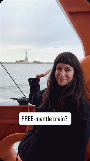 Clowning around on the Staten Island Ferry. BUT HONESTLY….. why aren’t WA Labor giving us free train travel on the FREEmantle Line when they close the traffic bridge for ONE WHOLE YEAR in 2026? I mean, the train’s running anyway. Let’s get people using it! Isn’t this the ~perfect~ **opportunity** to get people to change their travel habits? INCENTIVISE THE THINGS YOU WANT MORE OF. With love from New York. | Kate for Fremantle