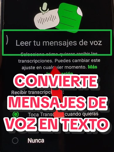 Cómo transcribir tus mensajes de voz en texto o letras #whatsapp #mensajes #transcribir