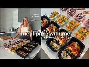 EASY MEAL PREP FOR WEIGHT LOSS | quick and healthy recipes for the week