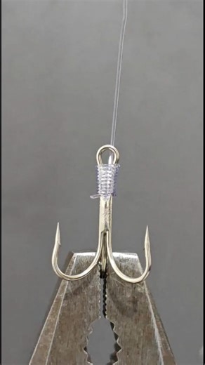 Special knot for 3-horn hooks 🐟 #knot #rope #fishing #fishhook #knotting #knottutorial #reels #diy #usa #fblifestyle | Knot Rope