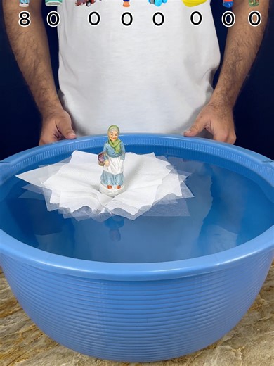 Water Experiment: How Many Tissues Will It Take?