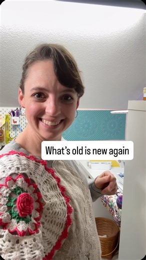 Part 2: how I add doilies to a garment. Yes, the glue washes out just fine and the iron is easy to clean. #sewingtiktok #c2quilting #freemotionquilting #whatsoldisnewagain #quiltedsweatshirt | C Squared Quilting