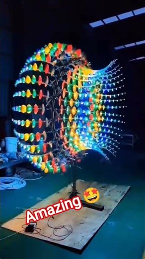 Amazing colorful kinetic installation #trendingnow