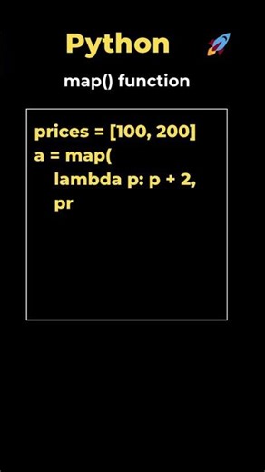 24. map() function in Python #coding #datascience
