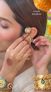 URVASHI EARCUFF/ JHUMKA❤️❤️ A beautiful amalgamation of trend and tradition✨🌸 www.dilkashbyankita.com | Dilkash Treasures