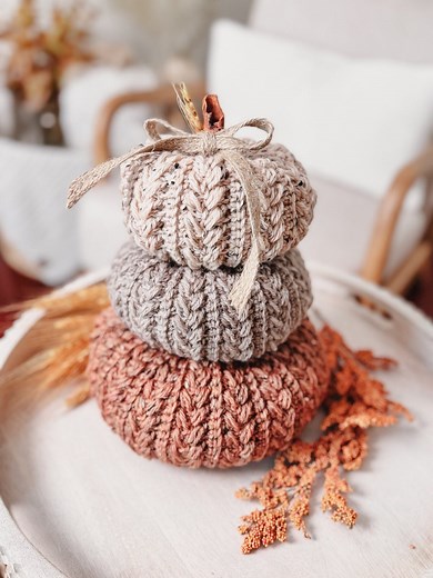 CROCHET PATTERN   VIDEO Pumpkin Spice Wheat Stitch™ Crochet Pumpkin Trio Pattern - Diy Fall Decor, Easy Stackable Pumpkins, Crocheted Flat. - Etsy