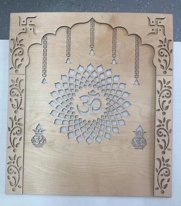 Custom Wooden OM Mandir – Personalized Hindu Temple Decor – Laser Cut Spiritual Wall/table Art - Etsy