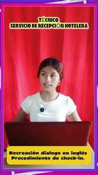 Recreación dialogo en inglés del procedimiento de check-in.