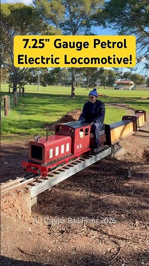 7.25” Gauge Petrol-Electric Locomotive! #petrol #train #model #railway