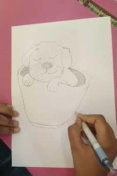 how to draw dog