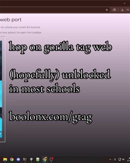 Gorilla Tag Web made by me #gorillatag #gtag #webport #schoolgames #fsdgsh