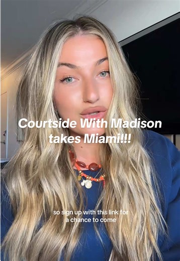 Attention Miami!! 🎾 I’m hosting my next Courtside with Madison community event at the Miami Open and you’re invited. We’ll spend the first hour on court playing together, then hang after for drinks and snacks courtesy of @dobeltequila. Comment MIAMI and I’ll DM you the sign up link. Only 50 spots available, first come first serve. March 14 | 6:30–8:30 PM All ages and levels welcome. More details to follow! Comment MIAMI and I’ll DM you the sign up link. Only 50 spots available, first come first