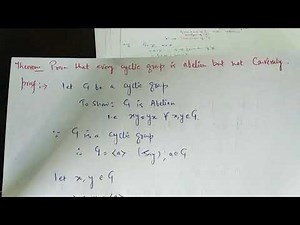 Every Cyclic Group is Abelian but Abelian group need not be cyclic always.