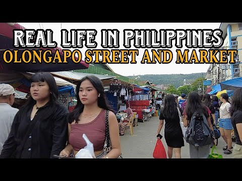 Walking tour at Olongapo City | Olongapo Market Philippines[4k]