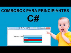 Como usar Combobox en C# , Para principiantes .