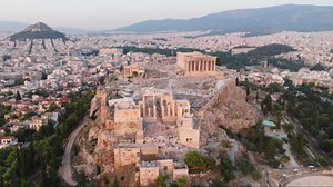 Aerial Wonders: Greece's Islands from a Drone's Eye View.