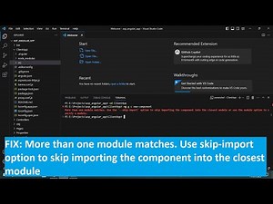 Fix: More than one module matches. Use skip-import option