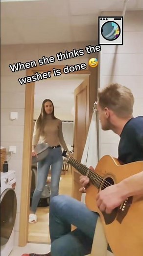 Playing the LG washing machine song prank! 😂 #shorts #guitar #prank #lg