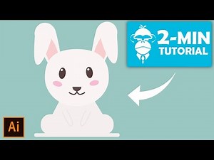 Flat Design Rabbit - Illustrator Tutorial