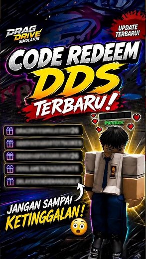 LATEST DDS REDEEM CODES FOR AUGUST - SEPTEMBER #dds #roblox #dragdrivesimulator