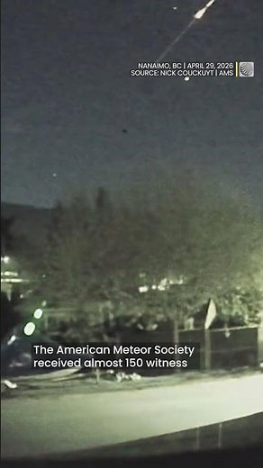 Did you see the fireball over B.C. this week? | #shorts #meteor
