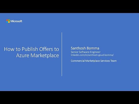 How to Publish Offers to Azure Marketplace