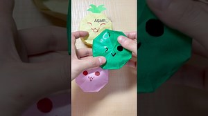 【簡単！折り紙でスクイーズ🍑✨️】#遊べる折り紙 #スクイーズ #スイカゲーム #origami – 【わくわくch】ポッキー