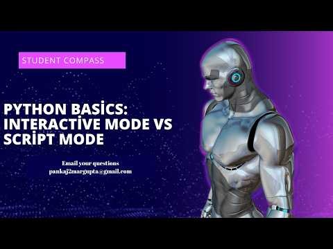 Python for Absolute Beginners: Interactive vs Script Mode & Using Escape Characters