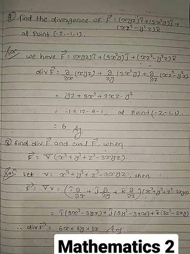 Find Div vector F and Curl vector F where vector F = grad (x3 + y3 + z3 - 3xyz)
