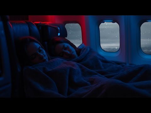 Heavy Blizzard Jet Flight Ambience | Luxury Cabin ASMR & Deep Engine White Noise for Sleep